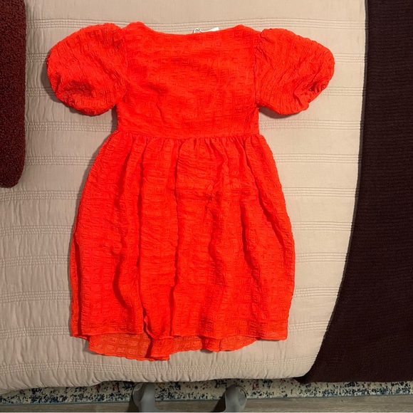 L'Academie Red Mini Dress Babydoll Romance - Picture 5 of 6